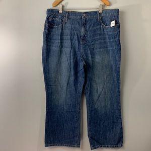 NWT Banana Republic Wide Leg flare crop high-rise Jeans plus size